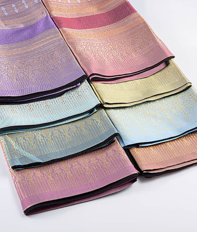 Tissu traditionnel thaïlandais populaire de Sarong tout le tissu de jacquard de polyester